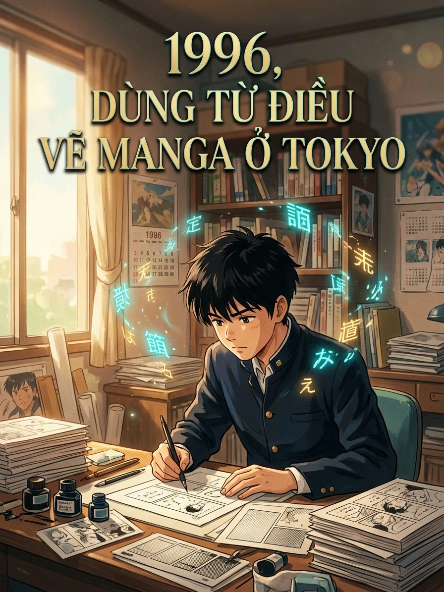 1996, Dùng Từ Điều Vẽ Manga Ở Tokyo